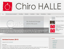 Tablet Screenshot of chirohalle.be